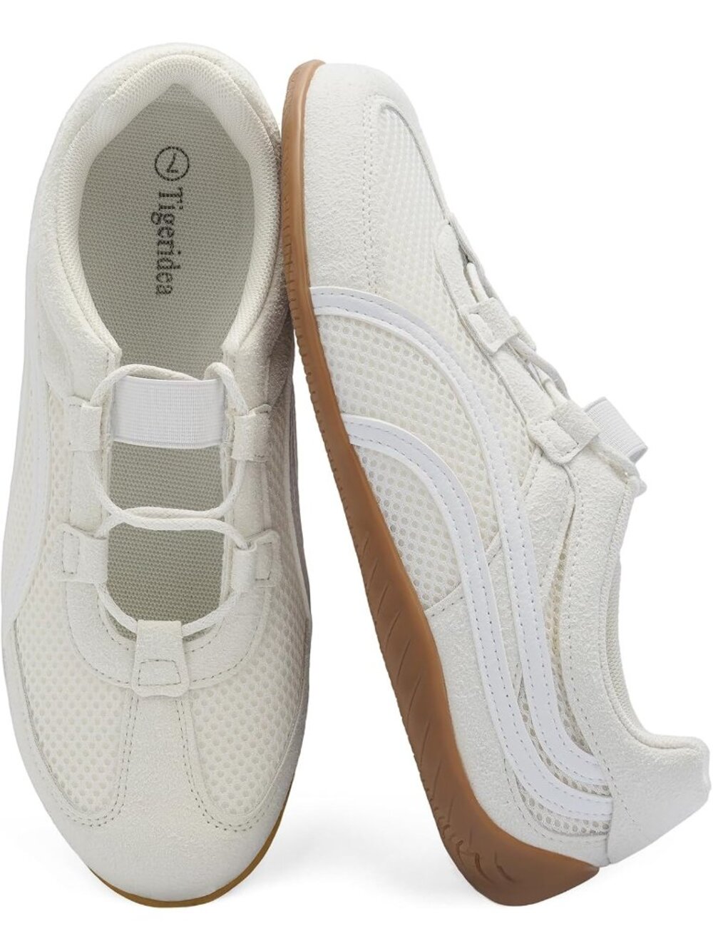 🆕Women's White Mary Jane Sneakers Casual Walking Tennis Breathable Shoes